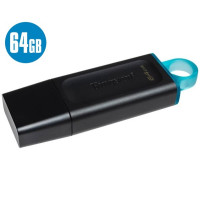 Флеш Пам'ять USB Kingston 64GB - USB 3.2 Gen1 DataTraveler Exodia Колір Чорний-Голубий